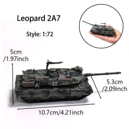 Assembly Military Series DIY Model Leopard 2A7 T-90 Merkava Main Battle Tank Plastic Kit Christmas Creative Gifts Presents Home