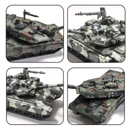 Assembly Military Series DIY Model Leopard 2A7 T-90 Merkava Main Battle Tank Plastic Kit Christmas Creative Gifts Presents Home