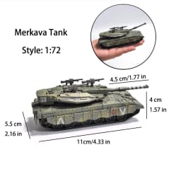 Assembly Military Series DIY Model Leopard 2A7 T-90 Merkava Main Battle Tank Plastic Kit Christmas Creative Gifts Presents Home