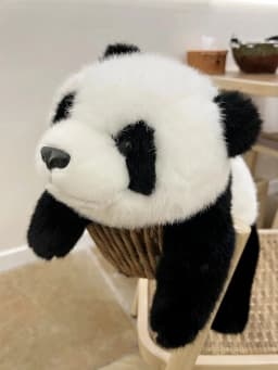 30cm Cute Panda Plush Toy Realistic Weighted Stuffed Animal Panda Soft Doll Hugging Companion Toy Child Birthday Christmas