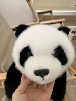 30cm Cute Panda Plush Toy Realistic Weighted Stuffed Animal Panda Soft Doll Hugging Companion Toy Child Birthday Christmas
