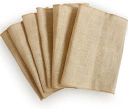 Natural Burlap Jute Sack Linen Cloth Fabric For DIY Hand Work Storage Bags Christmas Home Decoration