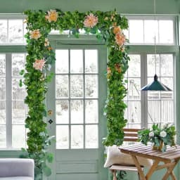 Artificial Ivy Vine Maple Leaves Hanging Garland Fake Plants Green Leaf Rattan for Christmas Wedding Party Home Decor