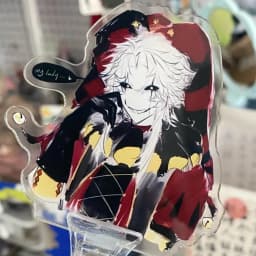 Game The Freak Circus Pierrot Cosplay Standing Plate Acrylic Stand Figure Desktop Decoration Christmas Carnival Prop