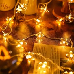 1pc 10M 80LED Cherry Blossom Flower String Lights With 8 Lighting Modes USB Powered for Home Garden Party Festival Decoration
