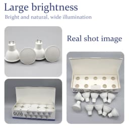 10 Pack Focos Gu10 Spotlight Lampara 220V Led Bulb Wholesale 9W White Warm 3000k 6000K Suitable for Home Commercial Buildings