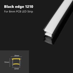Black Flexible LED Silicone Neon Tube Waterproof Silica Gel Ribbon Rope Strip Light Living Room Decor Linear Lamp 1616 2020 3020