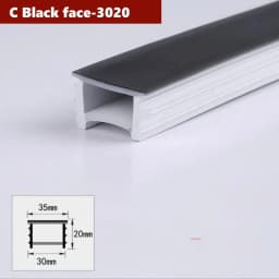 Black Flexible LED Silicone Neon Tube Waterproof Silica Gel Ribbon Rope Strip Light Living Room Decor Linear Lamp 1616 2020 3020