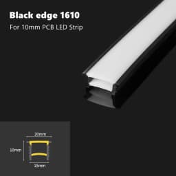 Black Flexible LED Silicone Neon Tube Waterproof Silica Gel Ribbon Rope Strip Light Living Room Decor Linear Lamp 1616 2020 3020