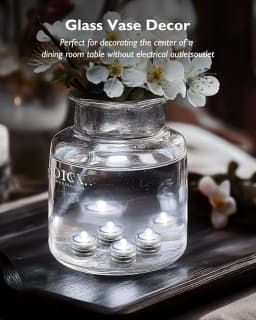 Waterproof LED Tea Light Candle Battery Powered Underwater Decorative Lamp for Party Wedding Atmosphere Lighting