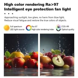 LED Ceiling Fan Lamp with Modern Bladeless Design Quiet Strong Wind Remote Control Adjustable Brightness Household Fan Light