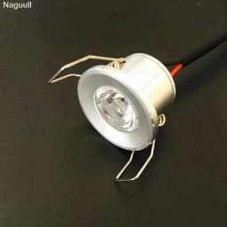 6Pieces Silver Mini Led Spot Wholesale Wall Luminaria Selling Armoire LumièRe Coupe Taille 28Mm 15DegréS