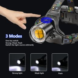 High Powerful XHP70/90 Led Headlamp USB Rechargeable Zoom Headlight Waterproof Outdoor Hunting Flashlight Camping Torch