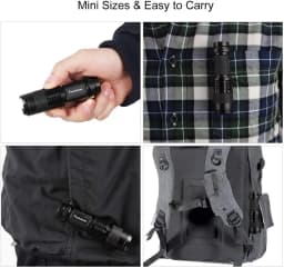 Mini Flashlights Super Bright Upgrade-LED Flashlight Waterproof Torch Zoomable Torch Tactical Flashlight Pocket Emergency Light