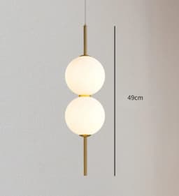 Glass Ball Pendant Light for Bedroom Bedside Hanging Lamp Ceiling Chandeliers Modern Lighting Decoration Entrance Luminaire Led