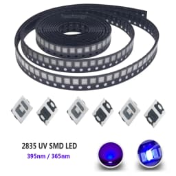 2835 3528 SMD UV Purple Light Chip Lamps Ultraviolet 0.5W 0.2W 395nm 365nm LED Light Emitting Diode LED Bulb