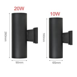 Outdoor Wall Light Waterproof 18W 12W 6W Waterproof Up Down Exterior IP65 Sconce Lighting Outdoor 65mm 90mm Home Wall Decor