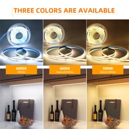 12V 24V COB LED Strip Lights High Density 320 LEDs/m Flexible Led Lights RA90 2700K to 6000K Linear Dimmable 1M 2M 3M 5M 10M