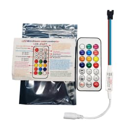 21Key Mini Led Controller RF Wireless Remote 3Pin 4Pin WS2812 WS2812B WS2811 WS2813 WS2815 Strip Light 350+ Dream Effect DC5-24V
