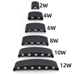 LED Wall Lamp Waterproof Outdoor Wall Light Porch/Garden/Bedroom Indoor Modern Nordic Sconce Luminaire 2/4/6/8/10/12W AC85-265V