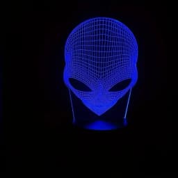 An Alien 3D Nightlight, Workbench Room Living Room Atmosphere Light, Holiday Birthday Creative Gifts, Colorful Dimmable