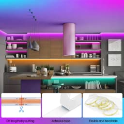 DC5V USB COB LED Strip Battery Power Flexible LED Strip Light 320LED High Density Linear Light with Adhesive Tape for Backlight