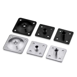 M10 M8 M6 Inner And Outer Nut Circular Square Machine Tool Base Table Lamp Fixing Plate Base Hose Bracket Bottom Bracket