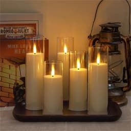 5-120PCS Flameless Candles Decoration Wedding Led Candles Artificial Electronic Candle Battery Candlelight Concert Acrylic Cup