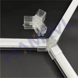 Hexagon Light Adjustable Suspension Rope and Splicing Connector All Copper 2Pin V/Y/L/T/I Cable LED Tube Lamp for Garage Ceiling