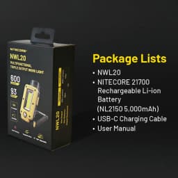 NITECORE NWL20 flashlight Multifunctional triple Output work light Headlamp Headlight Floodlight Spotlight