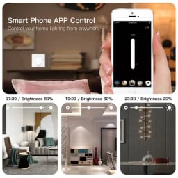 New ZigBee Smart Rotary Light Dimmer Switch Brightness Memory Smart Life/Tuya APP Remote Control Works with Alexa Google EU