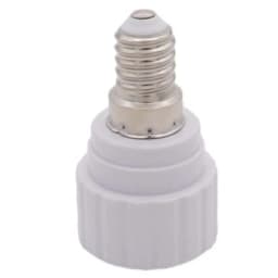 1pcs White E14 to GU10 Ceramic Base Led Light Lamp Holder Converter Screw Bulb Socket Adapter LED Saving Light Halogen Lamp Base
