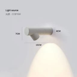 6W COB Waterproof AC85-265V Surface Mounted LED Wall Light Modern Nordic Lamp Living Room Porch Indoor Outdoor Lighting