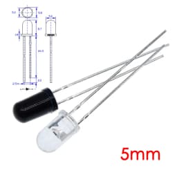 10/50/100 Pairs 5mm 3mm 940nm LEDs Infrared Emitter And IR Receiver Diode Diodes 301A
