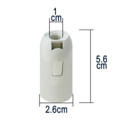 Black White E14 E27 Screw Lamp Holder Table Floor LED Light Head Socket Desktop Light Candle Bulb Base 4A 250V