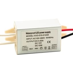 Slim Mini LED Driver Regulator AC120V 240V to DC 12V 24V IP67 12W Outdoor Garden Strip Light Transformer Switching Power Supply