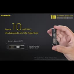 NITECORE TIKI TIKILE 300Lumens Mini Keychain Light Triple Lihgt Sources USB-Rechargeable Portable Lighting UV Light For Outdoor