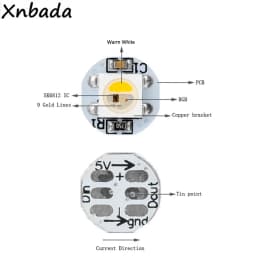 10~500Pcs 4-Pin WS2812B WS2812 LED Chip & Heatsink Board 5050 RGB WS2811 IC SK6812 Built-in RGBW LED Chip DC5V