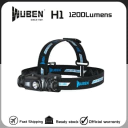 WUBEN H1 Headlamp Rechargeable High-Powerful Headlight 1200Lumens P8 LED With 2600mAH Battery Lightweight For Runing Fishing