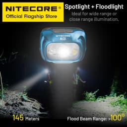 NITECORE NU31 USB-C Rechargeable Headlamp 550 Lumen Trail Running Fishing Trekking Headlight Work Light, Built in Li-ion Battery