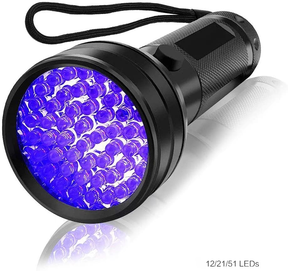 High Quality Black Light UV Light 51LED 21LED 12LED UV Light 395nm LED UV Flashlight Torch Light Lamp Safety UV Detection