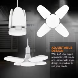 E27 Fan Shape Foldable LED Bulb AC 85-265V/220V Home Living Room Led Light Bulb Lampada For Warehouse Garage Ceiling Light