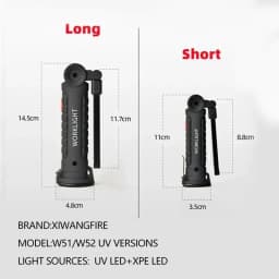 395NM UV Flashlight High Power Led Portable Lantern 400mah Rechargeable Lamp for Nail Gel,Resin Cure,Pet Stain&Scorpion Finding