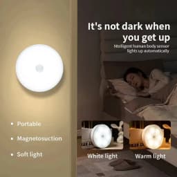 GGbingo Motion Sensor Night Light, Type-C Rechargeable Wireless LED for Kitchen Cabinet, Wardrobe, Closet & Staircase