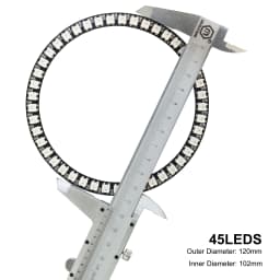 WS2812B 8/16/24/35/45Leds Ring Module Surperlife Controller USB Kit RGB Ring Individul AddressabIe WS2812 IC BuiIt-in Light 5V
