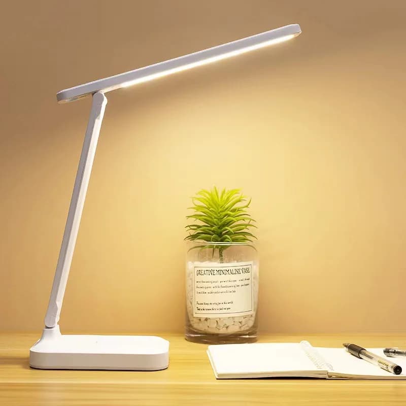 Folding Desk Lamp, USB Touch-Controlled Dimmable Night Light, LED USB Plug-In Desk Lamp, Suitable for Reading and Sleeping in St