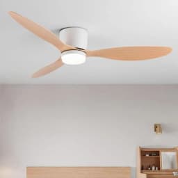 Modern Led Ceiling Fan Without Lights DC Motor 6 Speeds Timing Fans 20CM Low Floor Loft Remote Control Lux&vitae Fan With Lights