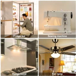 T20 2W Dimmable Edison Led Bulbs E12 E14 Tubular Led Filament Bulbs Tube Clear Glass 2200K Refrigerator Hanging Mini Night Lamps