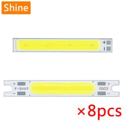 8pcs LED COB Lamp Beads Chip High Power 1W 3W 5W DC3V 9V 12V 15V For LED Car Bicycle Flashlight Wall Lamp Lights Tube Repair DIY