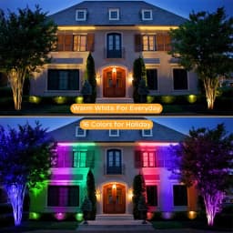 RGB Warm White LED Landscape Light with Remote 10W Lawn Light 110V 220V IP65 Waterproof Outdoor Spotlights for Garden Path Tree